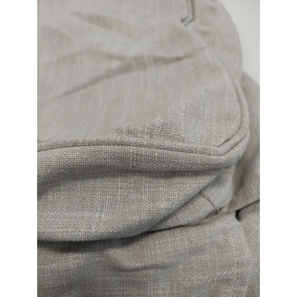 Pottery Barn Kids Comfort Ottoman Slipcover Solid Washed Grainsack Flax NwT